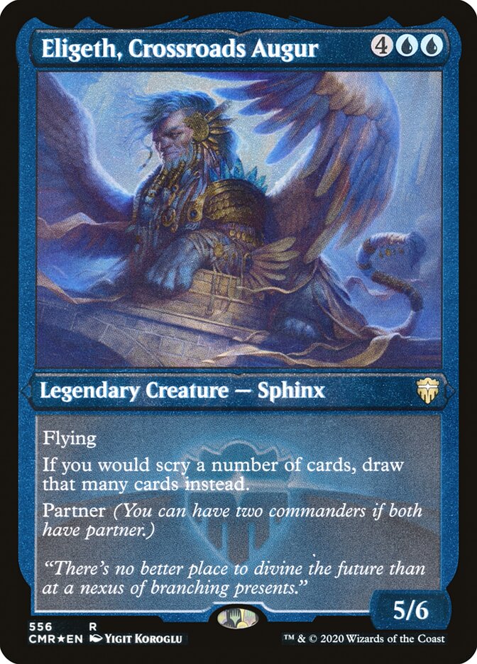 Magic | Eligeth, Crossroads Augur (Etched) [Commander Legends] | The Nerd Merchant