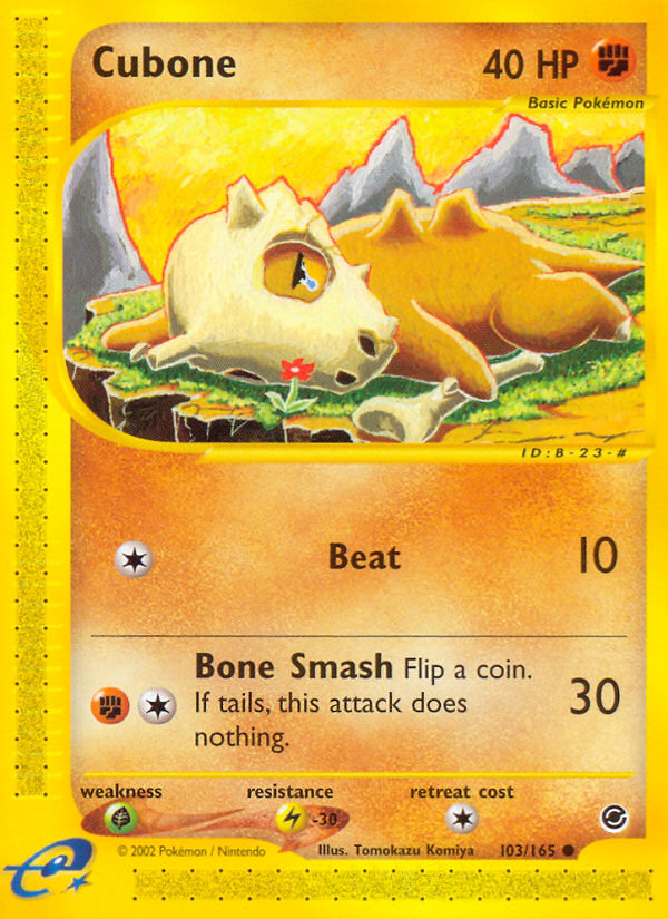 Pokemon | Cubone (103/165) [Expedition: Base Set] | The Nerd Merchant