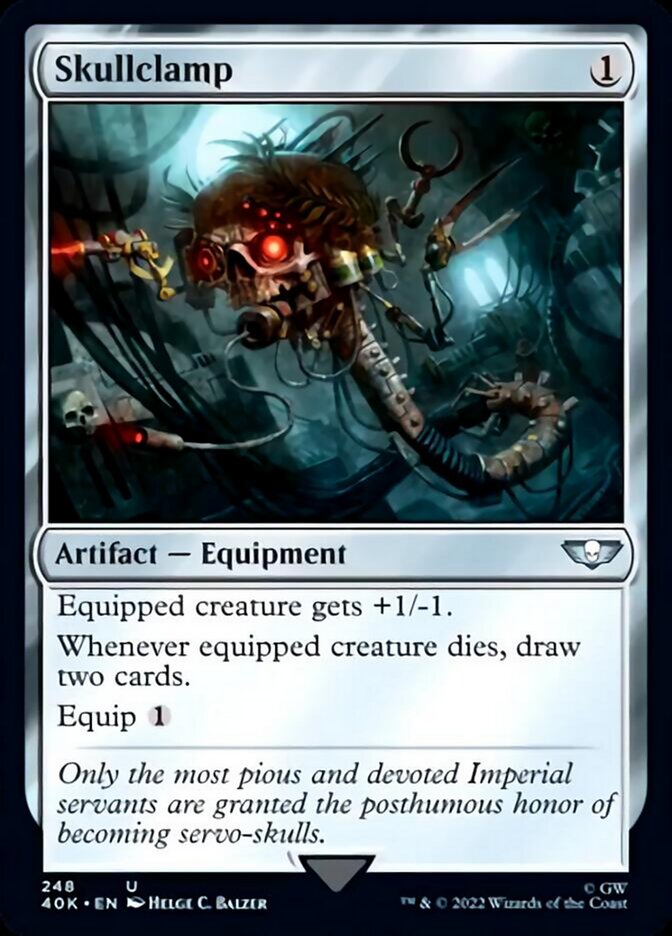 Magic | Skullclamp (Surge Foil) [Warhammer 40,000] | The Nerd Merchant