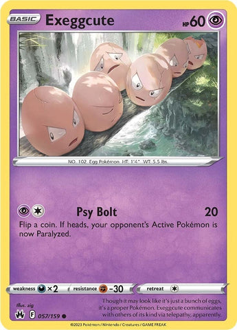 Pokemon | Exeggcute (057/159) [Sword & Shield: Crown Zenith] | The Nerd Merchant
