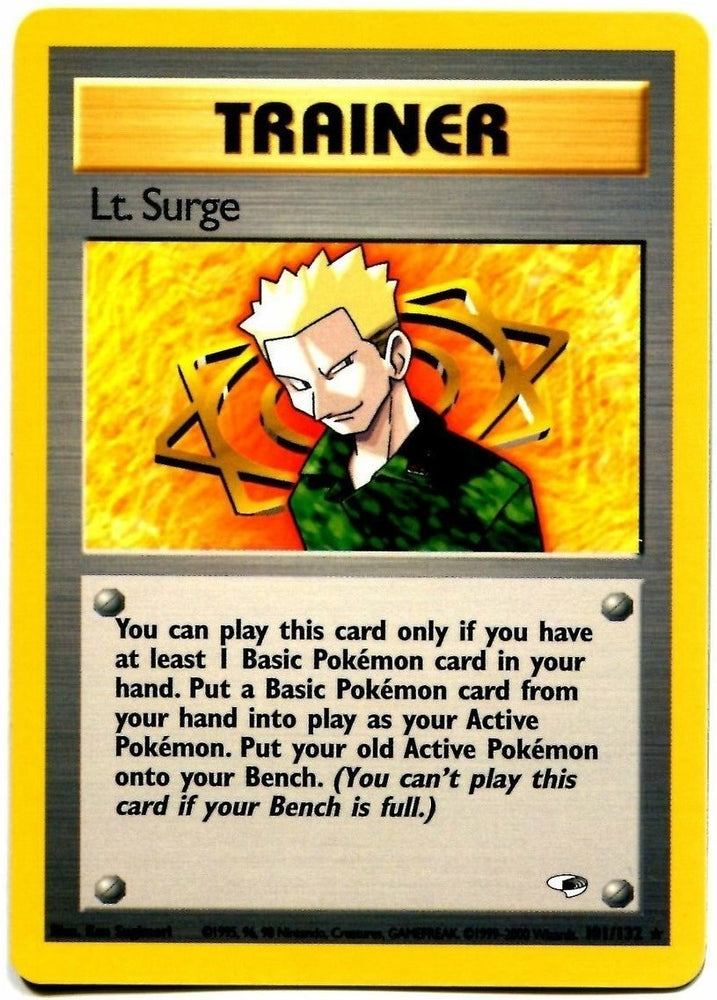Pokemon | Lt. Surge (101/132) [Gym Heroes Unlimited] | The Nerd Merchant