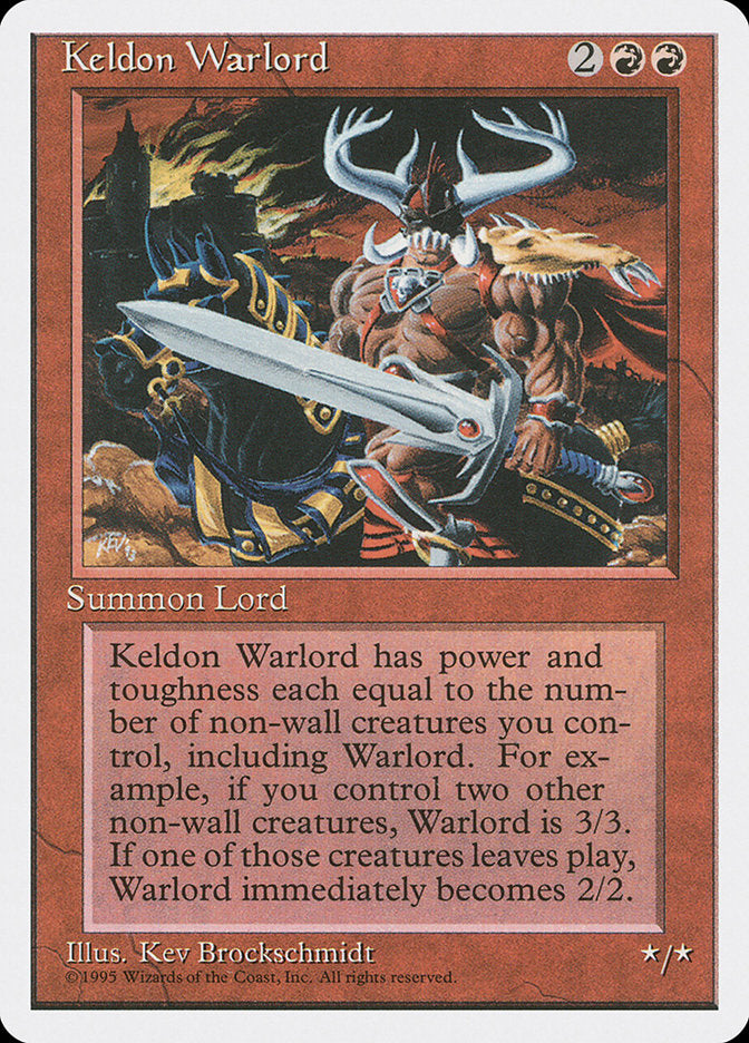 Magic | Keldon Warlord [Fourth Edition] | The Nerd Merchant