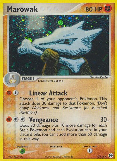 Pokemon | Marowak (7/112) [EX: FireRed & LeafGreen] | The Nerd Merchant