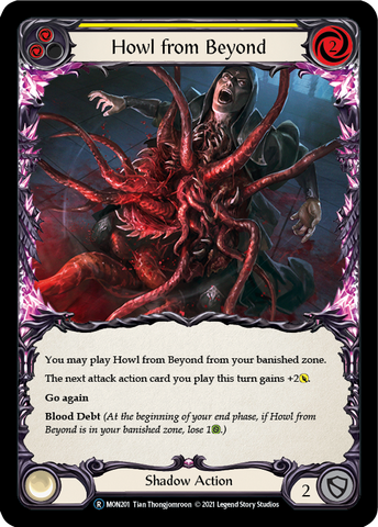 Flesh and Blood TCG | Howl from Beyond (Yellow) [U-MON201] (Monarch Unlimited)  Unlimited Normal | The Nerd Merchant