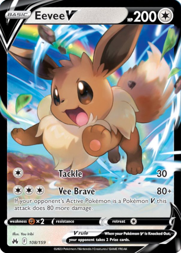 Pokemon | Eevee V (108/159) [Sword & Shield: Crown Zenith] | The Nerd Merchant