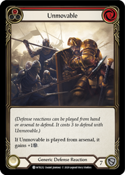 Flesh and Blood TCG | Unmovable (Red) [U-WTR212] (Welcome to Rathe Unlimited)  Unlimited Normal | The Nerd Merchant