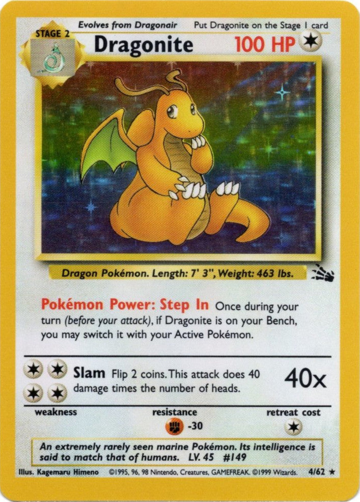 Pokemon | Dragonite (4/62) [Fossil Unlimited] | The Nerd Merchant