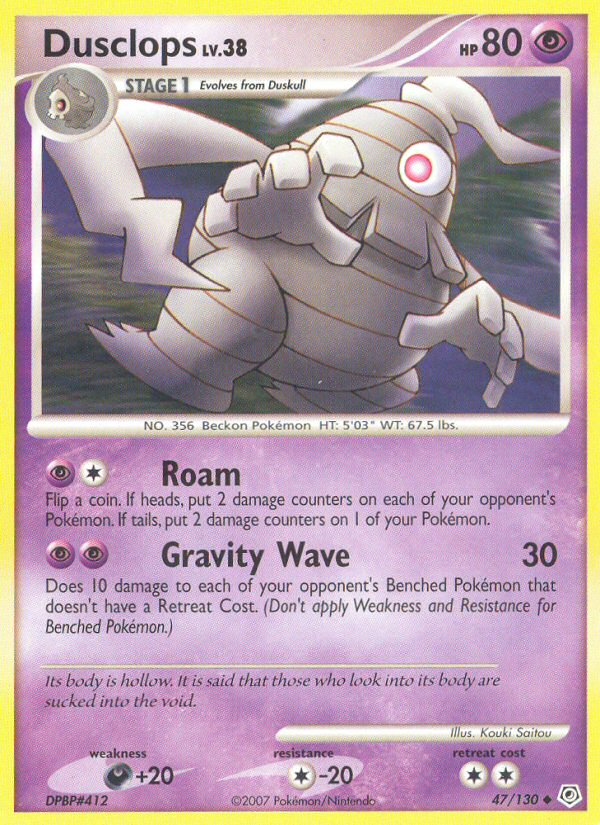 Pokemon | Dusclops (47/130) [Diamond & Pearl: Base Set] | The Nerd Merchant