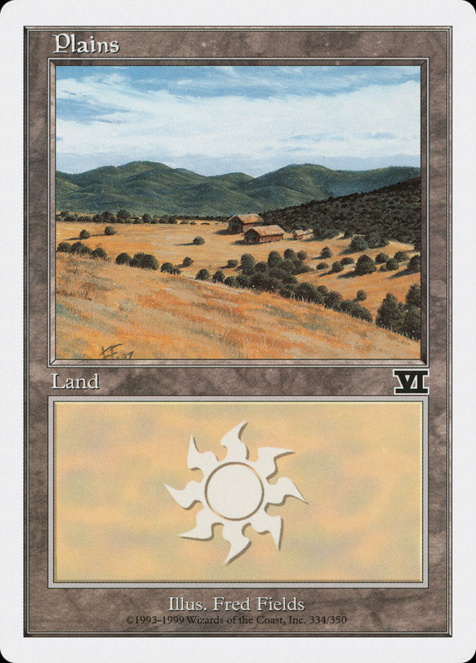 Magic | Plains (334) [Classic Sixth Edition] | The Nerd Merchant