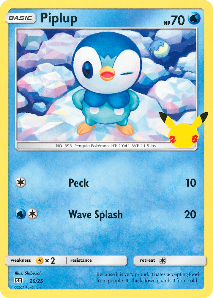 Pokemon | Piplup (20/25) [McDonald's 25th Anniversary] | The Nerd Merchant