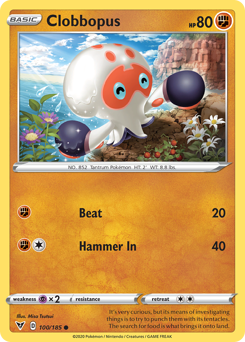 Pokemon | Clobbopus (100/185) [Sword & Shield: Vivid Voltage] | The Nerd Merchant