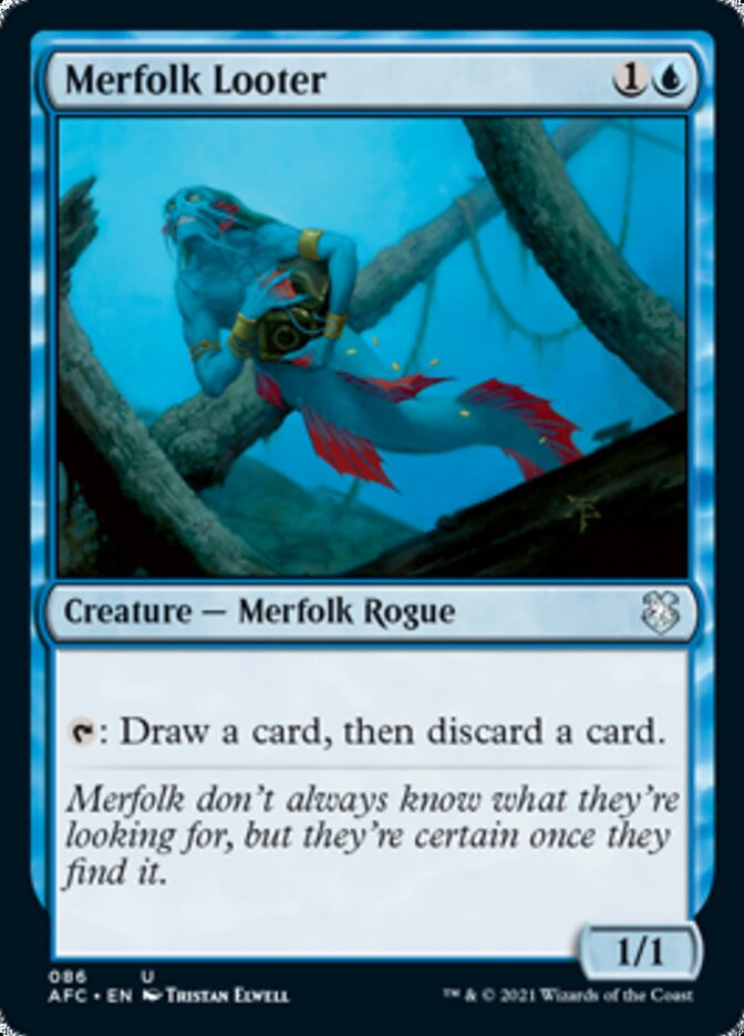 Magic | Merfolk Looter [Dungeons & Dragons: Adventures in the Forgotten Realms Commander] | The Nerd Merchant