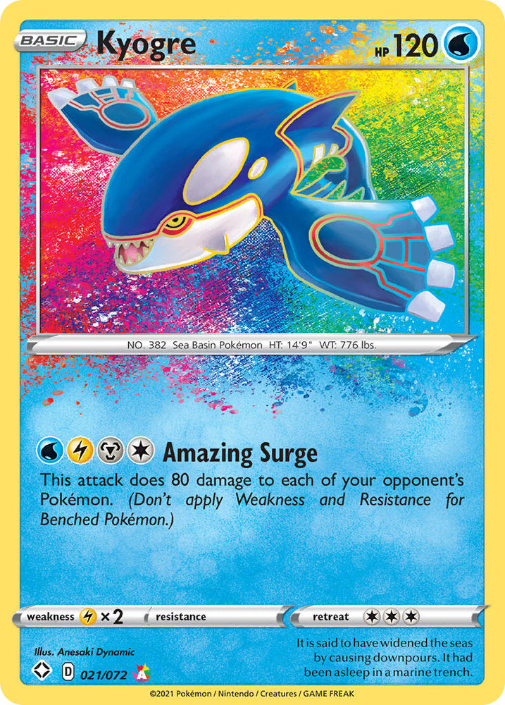 Pokemon | Kyogre (021/072) [Sword & Shield: Shining Fates] | The Nerd Merchant