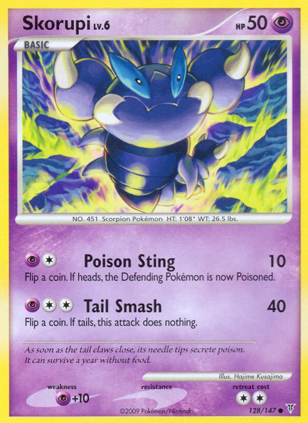 Pokemon | Skorupi (128/147) [Platinum: Supreme Victors] | The Nerd Merchant