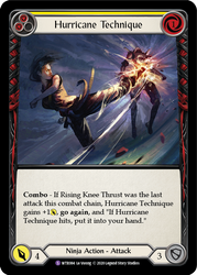 Flesh and Blood TCG | Hurricane Technique [U-WTR084] (Welcome to Rathe Unlimited)  Unlimited Normal | The Nerd Merchant
