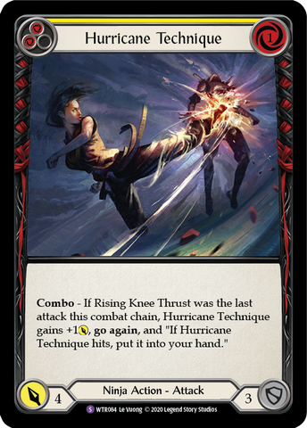 Flesh and Blood TCG | Hurricane Technique [U-WTR084] (Welcome to Rathe Unlimited)  Unlimited Normal | The Nerd Merchant
