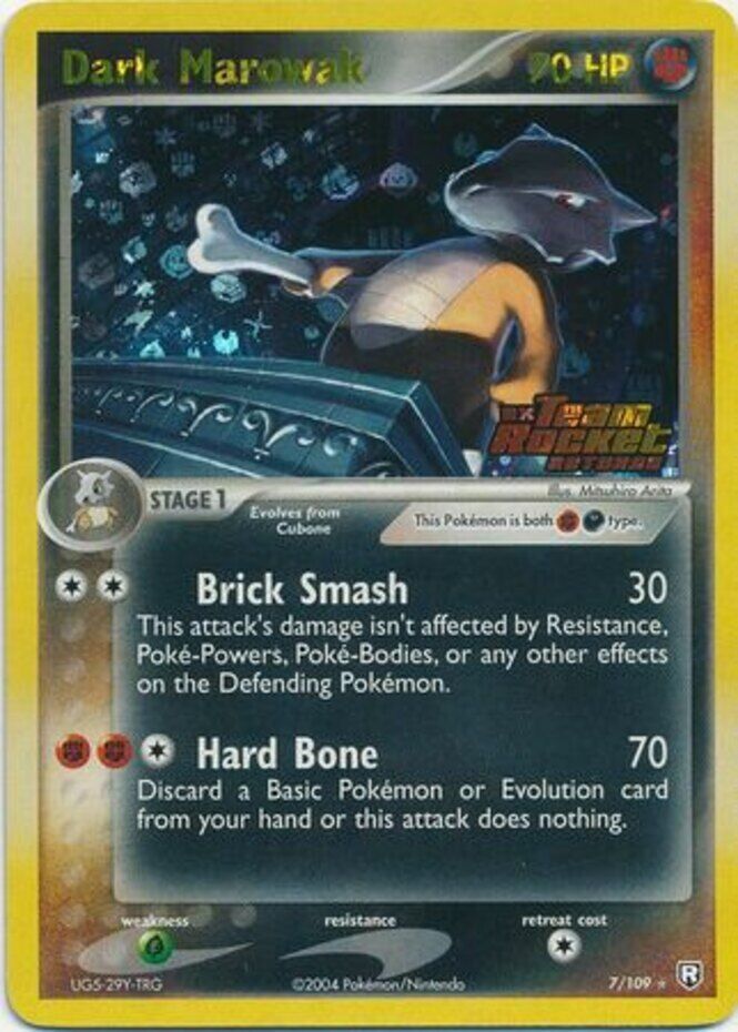 Pokemon | Dark Marowak (7/109) (Stamped) [EX: Team Rocket Returns] | The Nerd Merchant