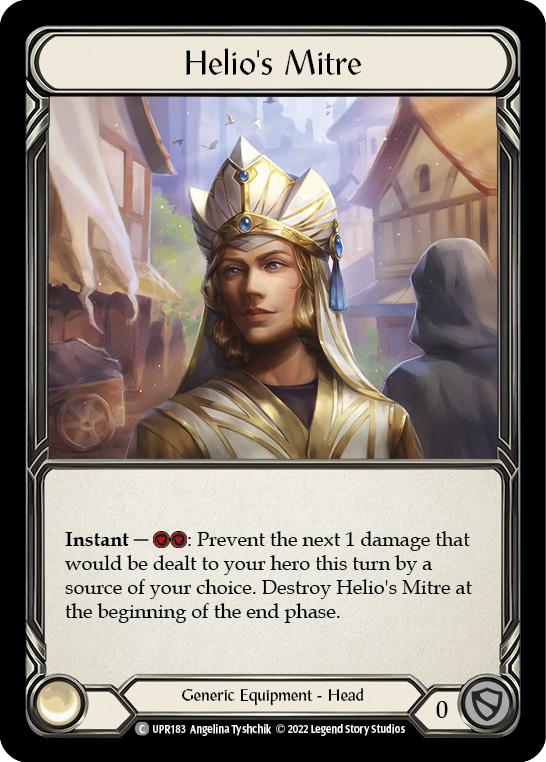 Flesh and Blood TCG | Helio's Mitre [UPR183] (Uprising)  Cold Foil | The Nerd Merchant