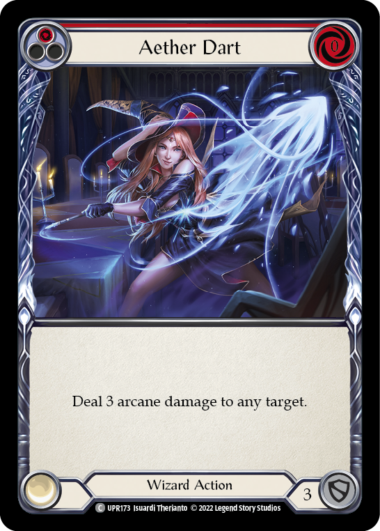Flesh and Blood TCG | Aether Dart (Red) [UPR173] (Uprising)  Rainbow Foil | The Nerd Merchant