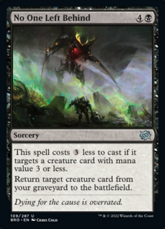 Magic | No One Left Behind [The Brothers' War] | The Nerd Merchant