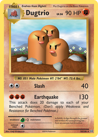 Pokemon | Dugtrio (56/108) [XY: Evolutions] | The Nerd Merchant