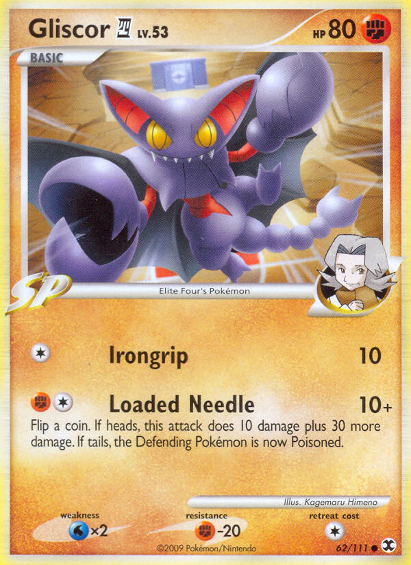 Pokemon | Gliscor (62/111) [Platinum: Rising Rivals] | The Nerd Merchant