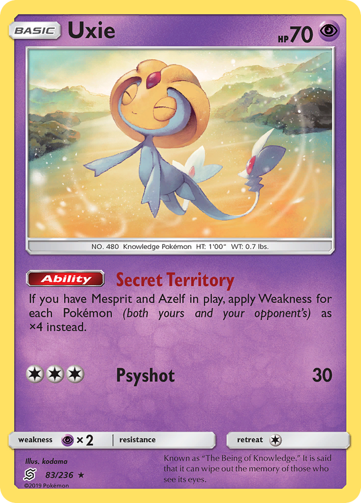 Pokemon | Uxie (83/236) [Sun & Moon: Unified Minds] | The Nerd Merchant