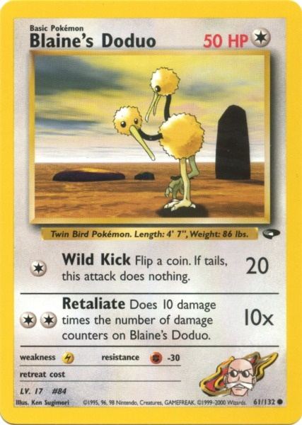 Pokemon | Blaine's Doduo (61/132) [Gym Challenge Unlimited] | The Nerd Merchant