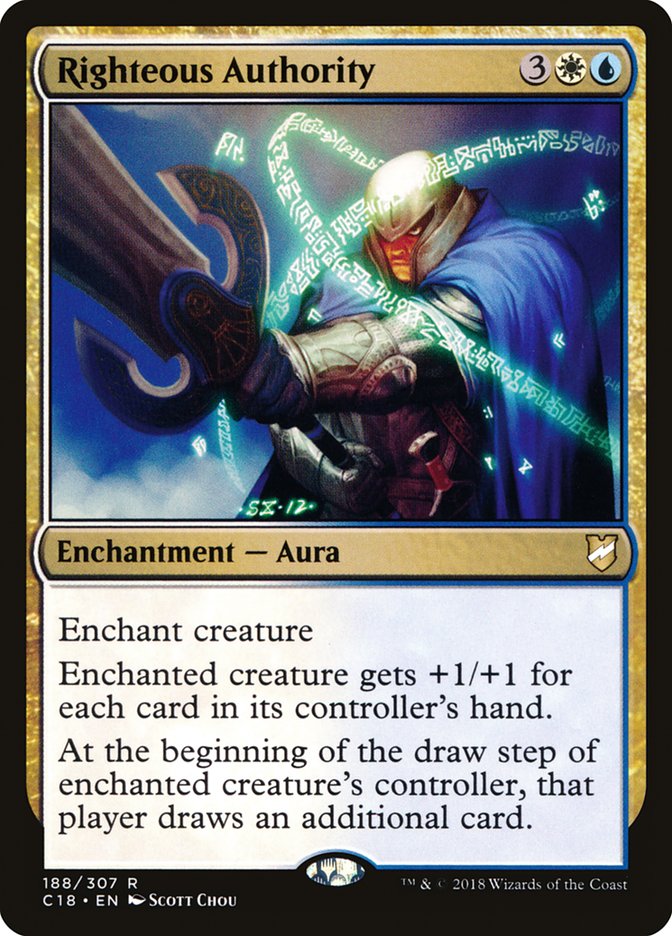 Magic | Righteous Authority [Commander 2018] | The Nerd Merchant