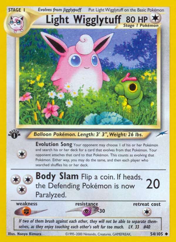 Pokemon | Light Wigglytuff (54/105) [Neo Destiny 1st Edition] | The Nerd Merchant