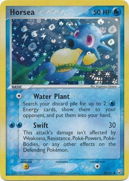 Pokemon | Horsea (58/109) (Stamped) [EX: Team Rocket Returns] | The Nerd Merchant