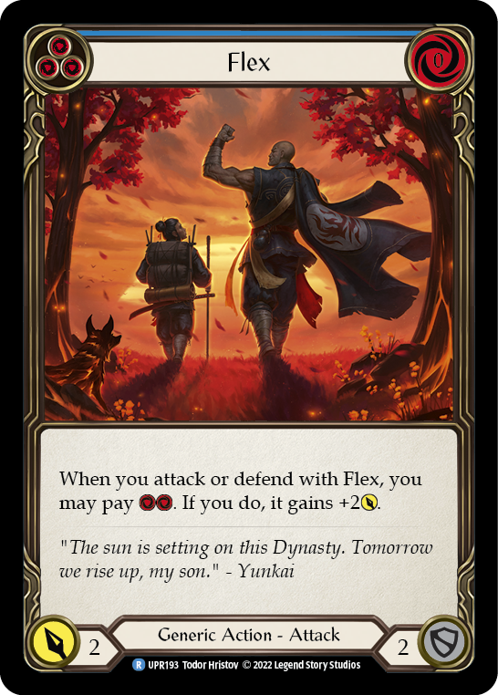 Flesh and Blood TCG | Flex (Blue) [UPR193] (Uprising)  Rainbow Foil | The Nerd Merchant