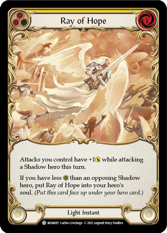 Flesh and Blood TCG | Ray of Hope [MON087] (Monarch)  1st Edition Normal | The Nerd Merchant