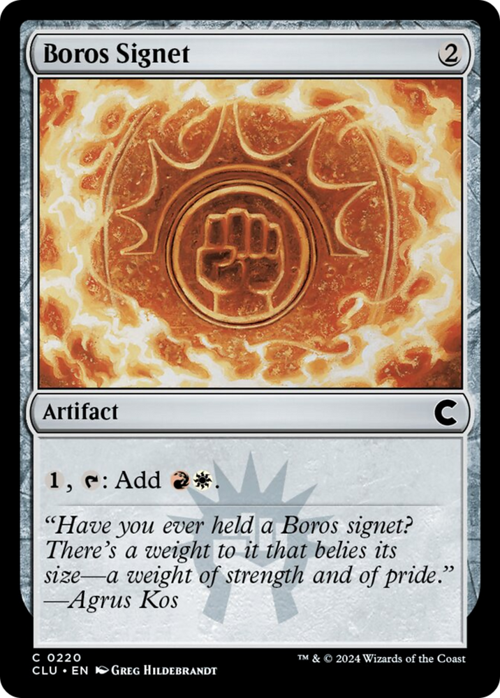 Magic | Boros Signet [Ravnica: Clue Edition] | The Nerd Merchant