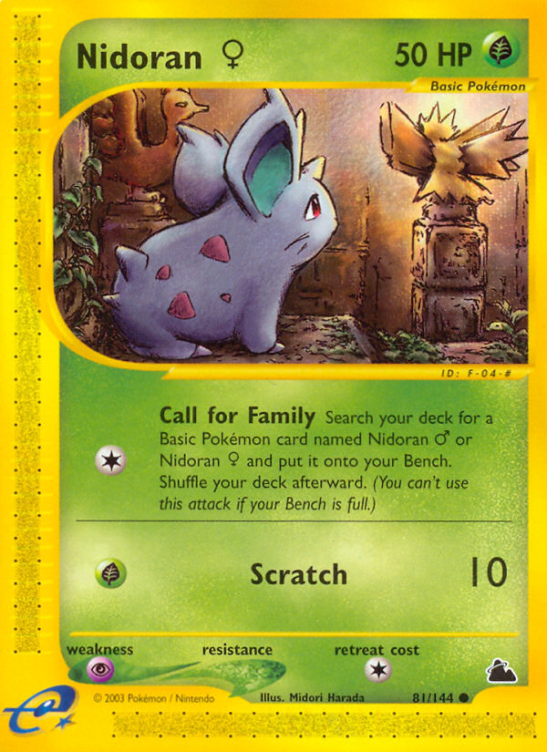 Pokemon | Nidoran (81/144) (Female) [Skyridge] | The Nerd Merchant