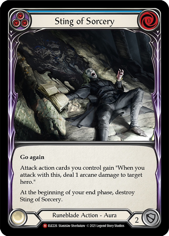 Flesh and Blood TCG | Sting of Sorcery [ELE226] (Tales of Aria)  1st Edition Normal | The Nerd Merchant