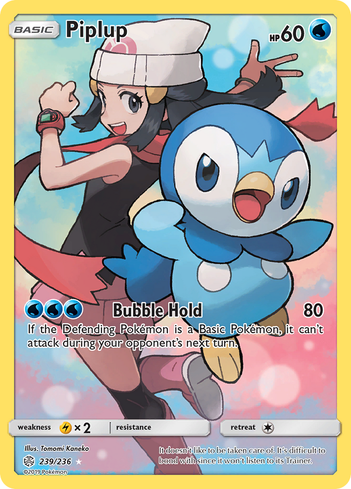 Pokemon| Piplup (239/236) [Sun & Moon: Cosmic Eclipse] | The Nerd Merchant