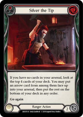 Flesh and Blood TCG | Silver the Tip (Red) [ARC051-R] (Arcane Rising)  1st Edition Normal | The Nerd Merchant