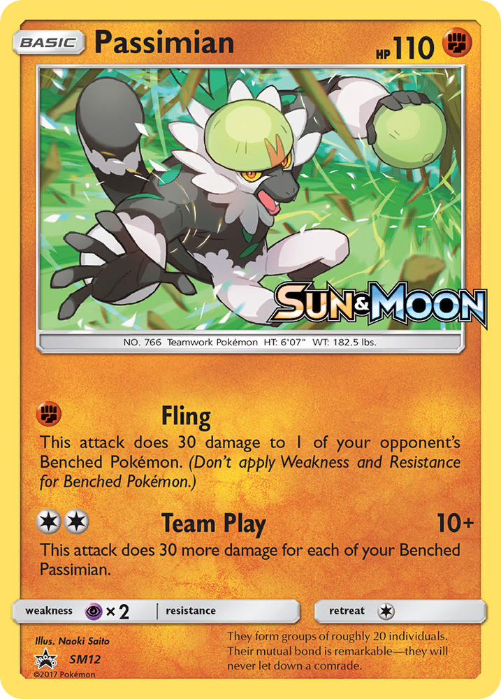 Pokemon | Passimian (SM12) [Sun & Moon: Black Star Promos] | The Nerd Merchant