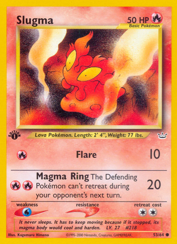 Pokemon | Slugma (53/64) [Neo Revelation 1st Edition] | The Nerd Merchant