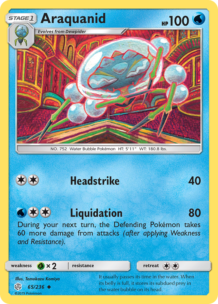 Pokemon| Araquanid (65/236) [Sun & Moon: Cosmic Eclipse] | The Nerd Merchant