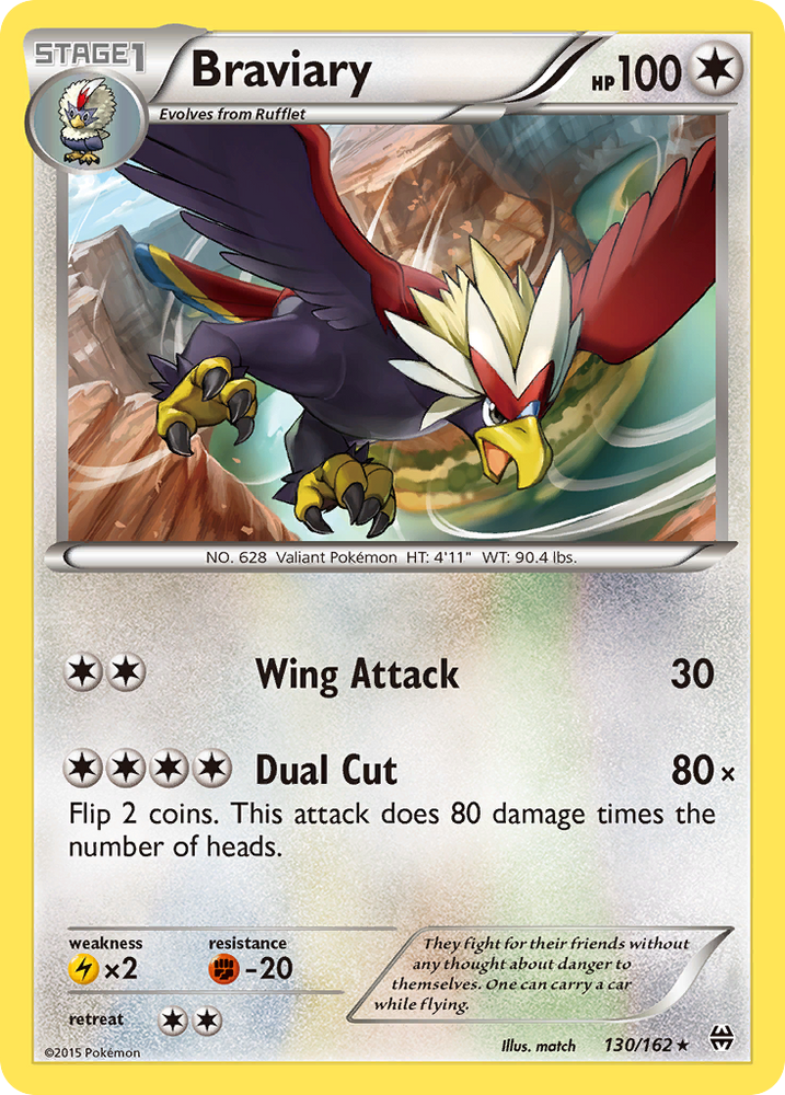 Pokemon | Braviary (130/162) [XY: BREAKthrough] | The Nerd Merchant