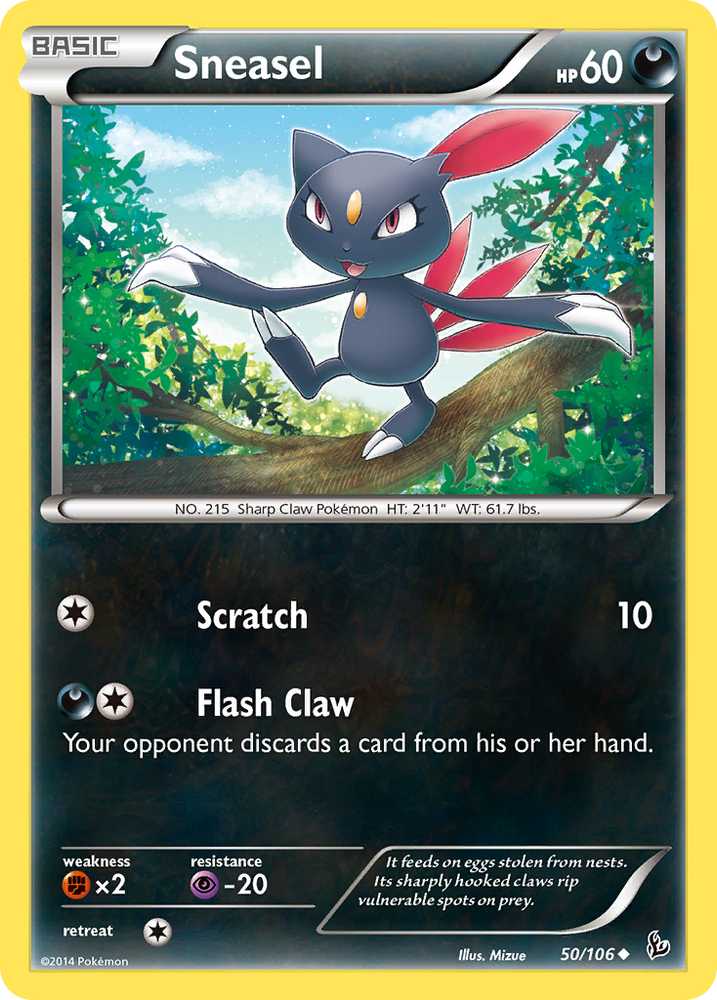 Pokemon | Sneasel (50/106) [XY: Flashfire] | The Nerd Merchant