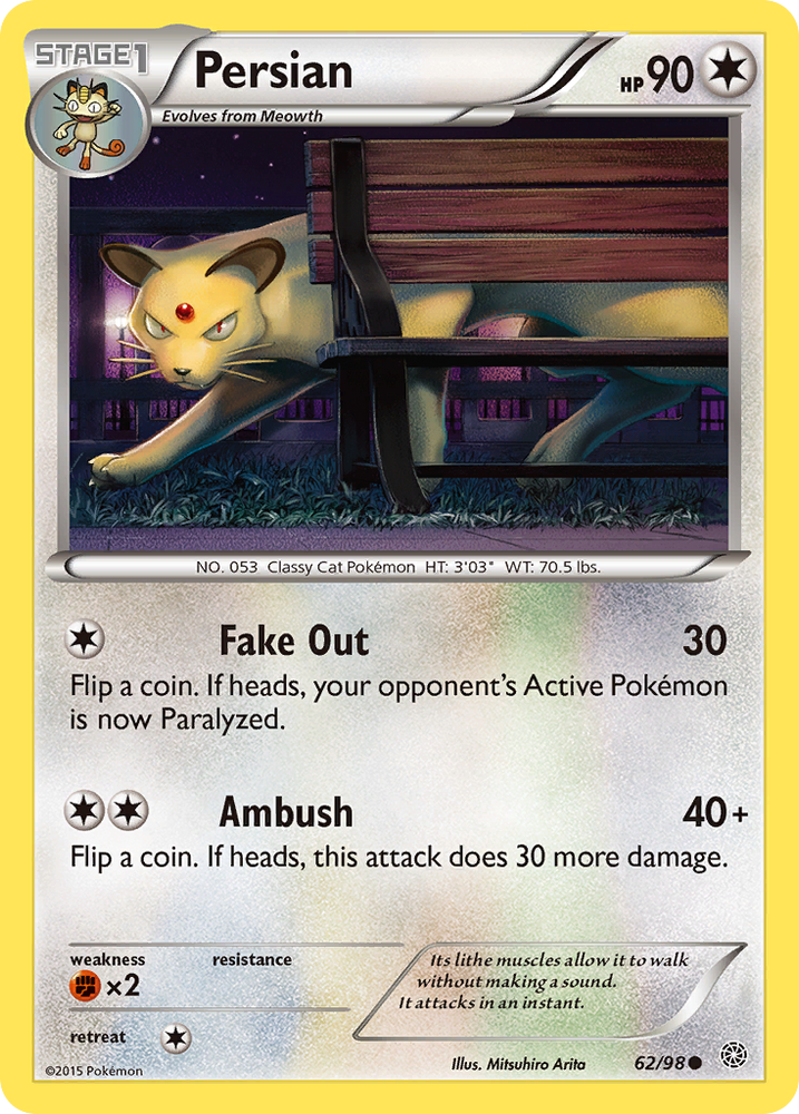 Pokemon | Persian (62/98) [XY: Ancient Origins] | The Nerd Merchant