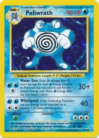 Pokemon | Poliwrath (13/102) [Base Set Unlimited] | The Nerd Merchant