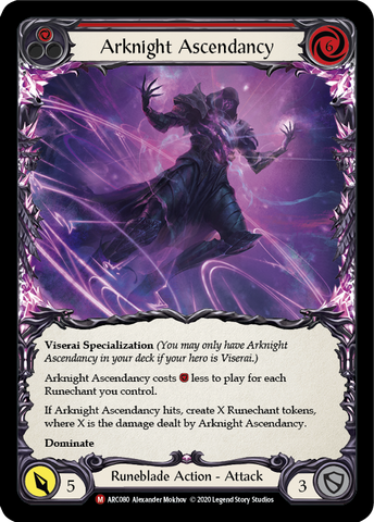 Flesh and Blood TCG | Arknight Ascendancy [U-ARC080] (Arcane Rising Unlimited)  Unlimited Rainbow Foil | The Nerd Merchant
