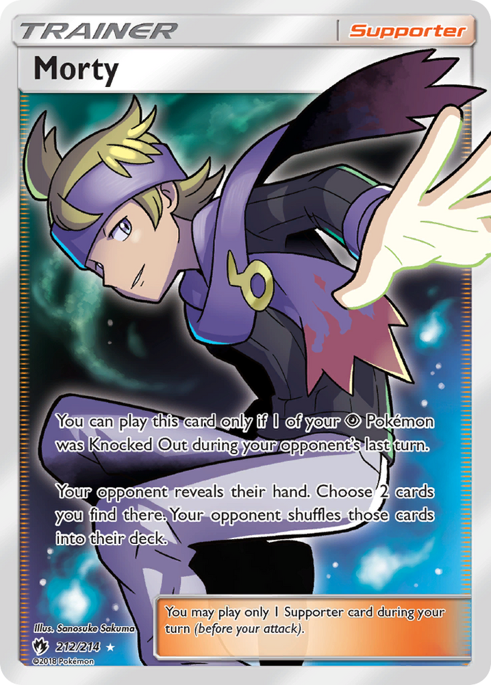 Pokemon | Morty (212/214) [Sun & Moon: Lost Thunder] | The Nerd Merchant