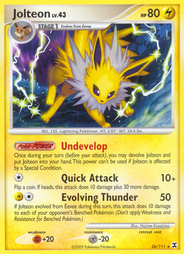 Pokemon | Jolteon (26/111) [Platinum: Rising Rivals] | The Nerd Merchant