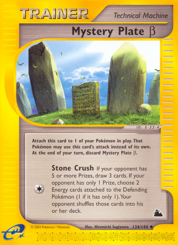 Pokemon | Mystery Plate Beta (134/144) [Skyridge] | The Nerd Merchant