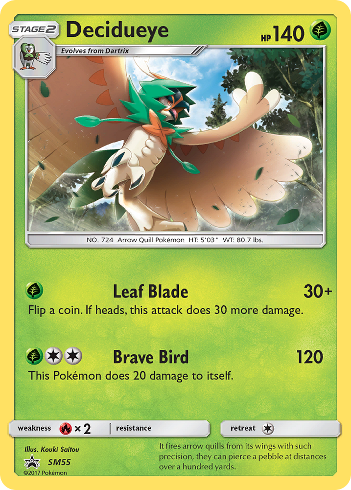 Pokemon | Decidueye (SM55) [Sun & Moon: Black Star Promos] | The Nerd Merchant